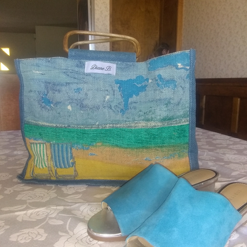 Diane B. Woven Beach Tote
